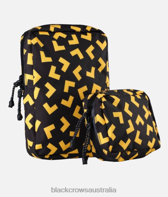 Black Crows Accessories 62HDJ284 Junior Multis Pouch Set Black-Yellow