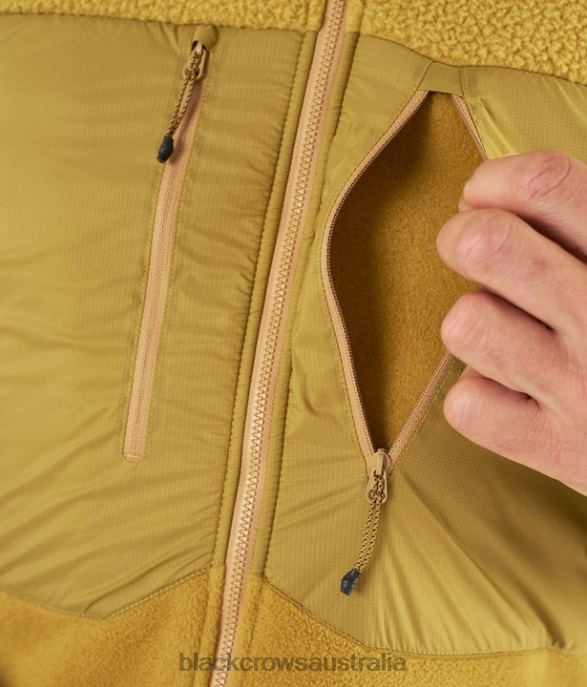 Black Crows Apparel 62HDJ134 Men Ora Polartec Pro Jacket Gold