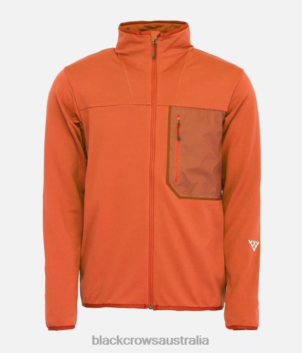 Black Crows Apparel 62HDJ141 Men Freebird Polartec Jacket Burnt Orange