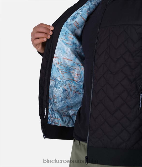 Black Crows Apparel 62HDJ145 Men Ferus Fleece Jacket Black