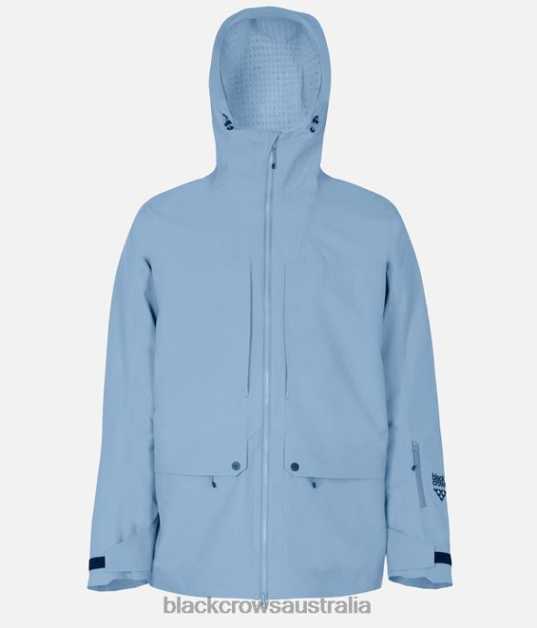 Black Crows Apparel 62HDJ66 Men Ora Body Map Jacket Stone Blue