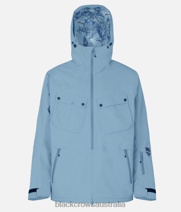 Black Crows Apparel 62HDJ68 Men Ferus Jacket Stone Blue