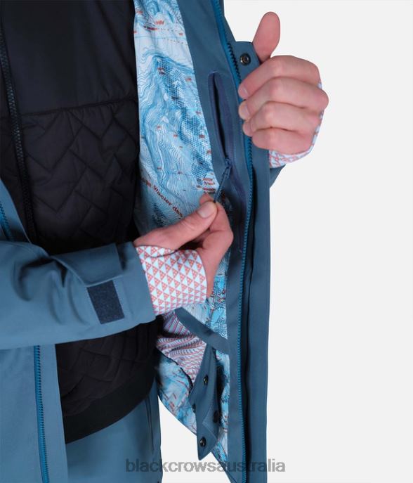 Black Crows Apparel 62HDJ71 Men Ferus Mechanical Jacket Petrolblue