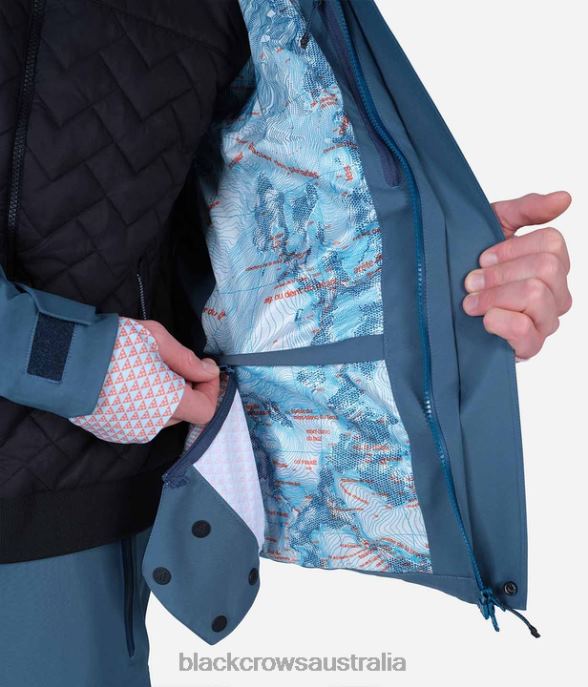 Black Crows Apparel 62HDJ71 Men Ferus Mechanical Jacket Petrolblue