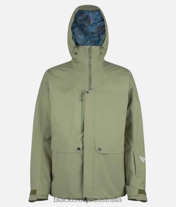 Black Crows Apparel 62HDJ74 Men Ferus Mechanical Jacket Olive Green