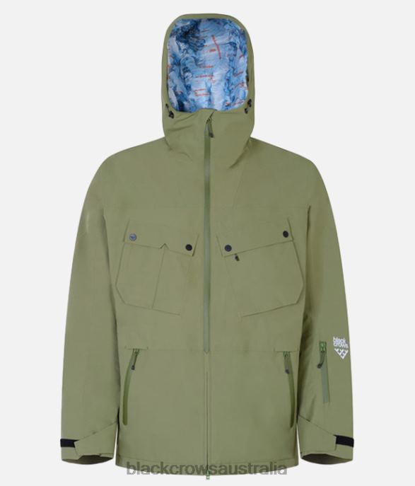 Black Crows Apparel 62HDJ76 Men Ferus Jacket Olive Green