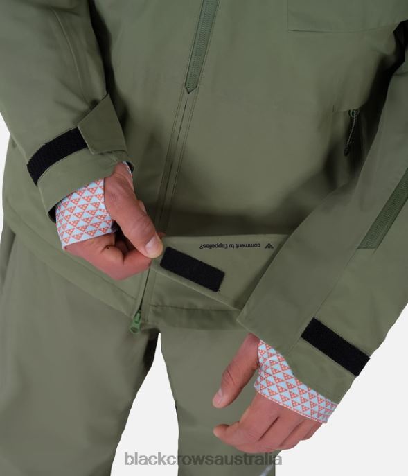 Black Crows Apparel 62HDJ76 Men Ferus Jacket Olive Green