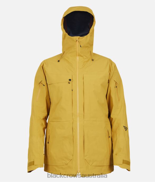 Black Crows Apparel 62HDJ82 Men Ora Xpore Ripstop Jacket Gold