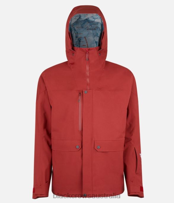 Black Crows Apparel 62HDJ84 Men Ferus Mechanical Jacket Burgundy