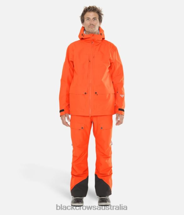 Black Crows Apparel 62HDJ94 Men Ora Body Map Jacket Burnt Orange
