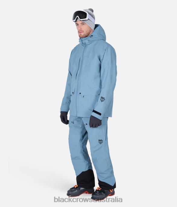 Black Crows Apparel 62HDJ105 Men Ora Body Map Pant Stone Blue