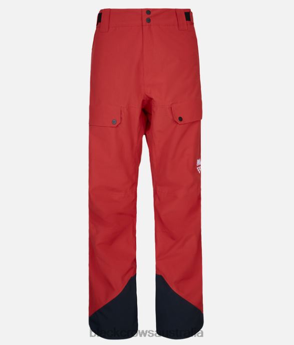Black Crows Apparel 62HDJ107 Men Ora Body Map Pant Rust Red