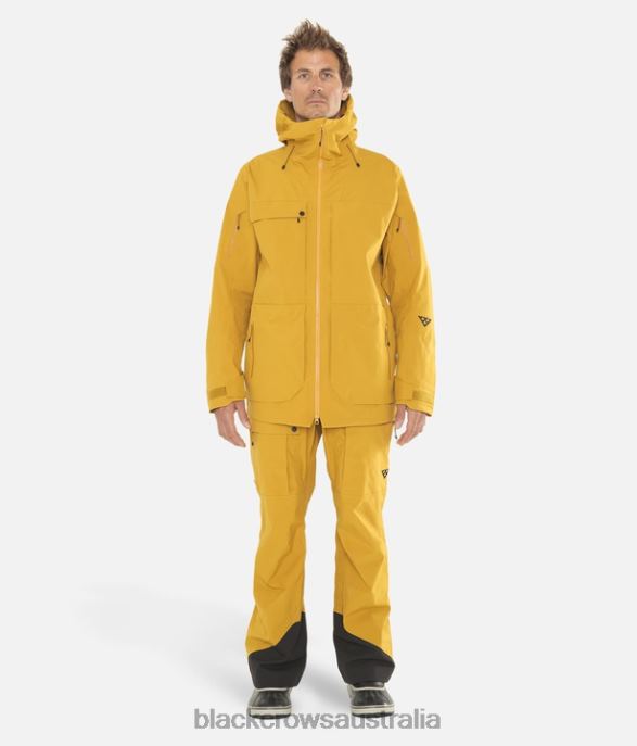 Black Crows Apparel 62HDJ115 Men Ora Xpore Ripstop Bib Pant Gold