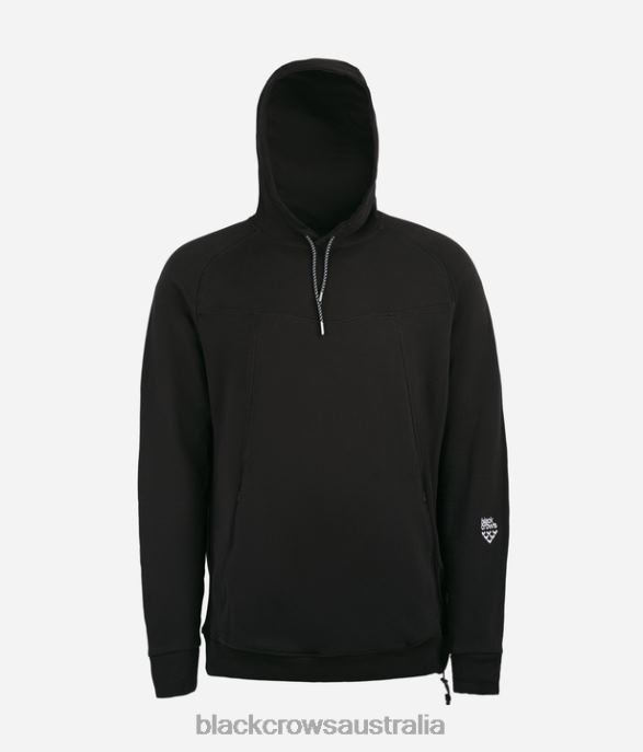 Black Crows Apparel 62HDJ188 Men Traverse Heavyweight Hoodie Black