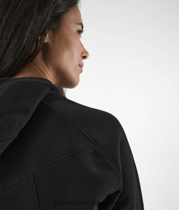 Black Crows Apparel 62HDJ188 Men Traverse Heavyweight Hoodie Black