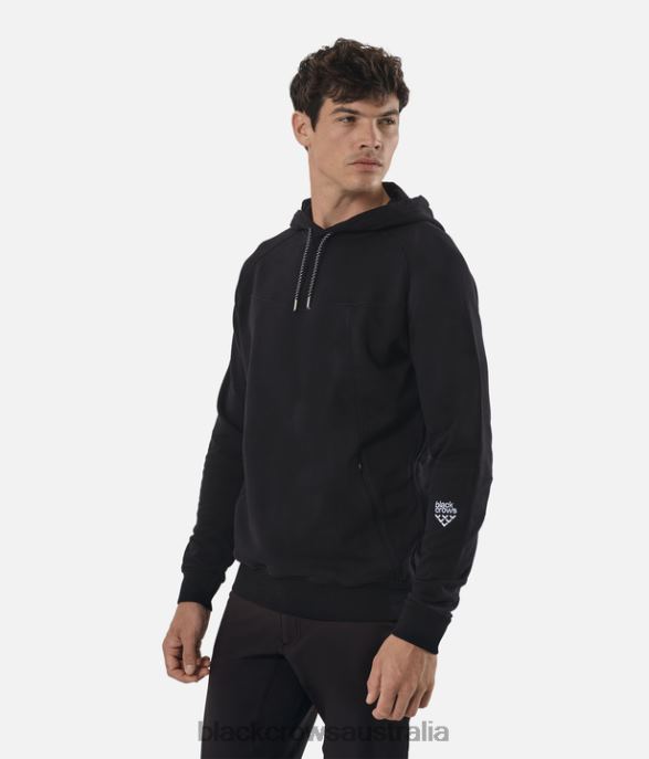 Black Crows Apparel 62HDJ188 Men Traverse Heavyweight Hoodie Black