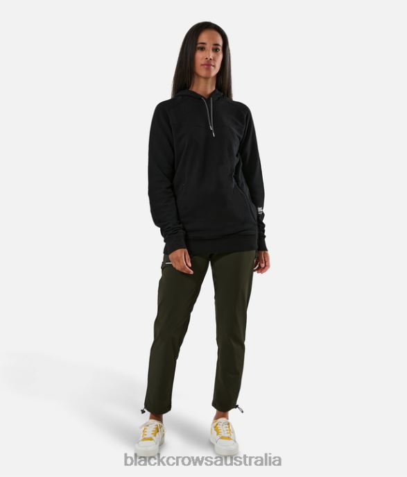 Black Crows Apparel 62HDJ188 Men Traverse Heavyweight Hoodie Black