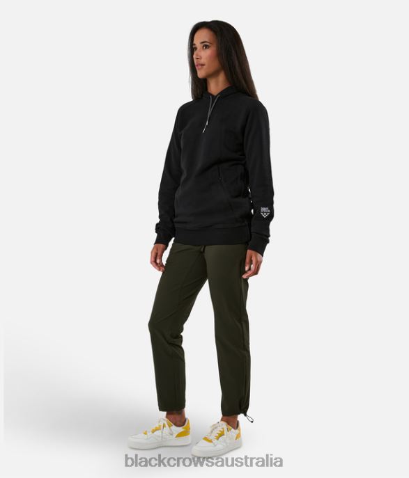 Black Crows Apparel 62HDJ188 Men Traverse Heavyweight Hoodie Black