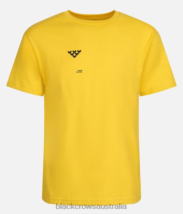 Black Crows Apparel 62HDJ189 Men Motto Tee Yellow