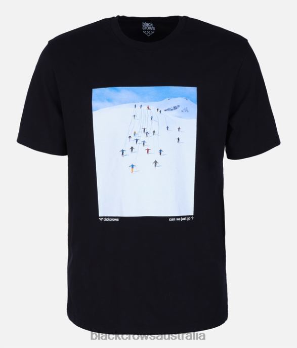 Black Crows Apparel 62HDJ193 Men Ova Freebird Motto Premium Organic Tee Black