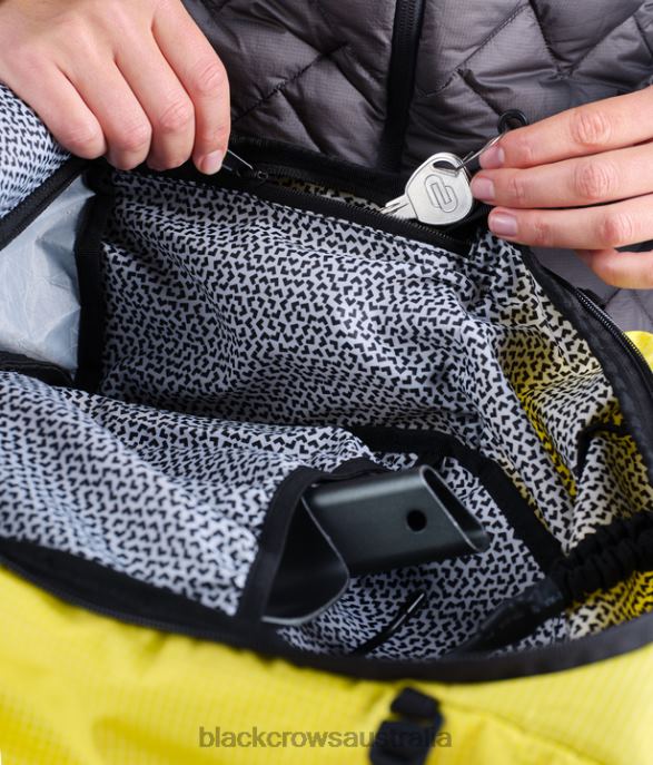 Black Crows Accessories 62HDJ45 Men Dorsa 23 Freebird Backpack Black-Yellow