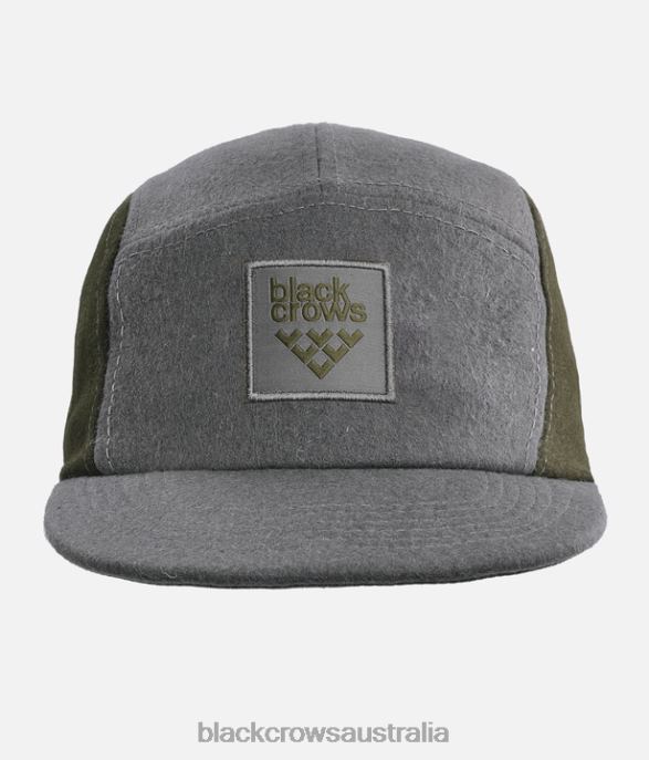Black Crows Accessories 62HDJ222 Men Quintus Wool 5 Panel Cap Dark Grey