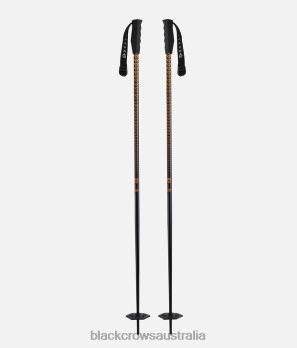 Black Crows Accessories 62HDJ20 Men Meta Poles Black-Orange
