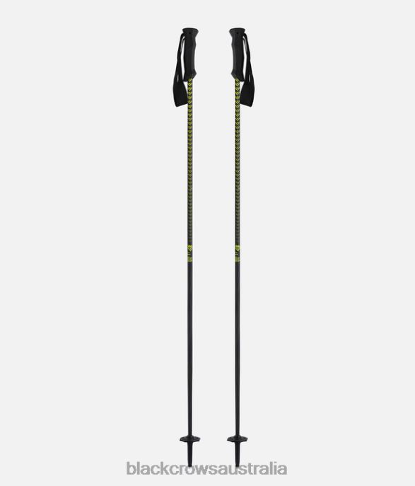 Black Crows Accessories 62HDJ26 Men Stans Poles Black-Yellow