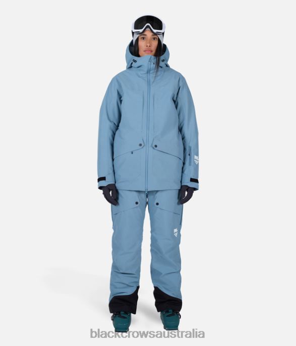 Black Crows Apparel 62HDJ230 Women Ora Body Map Jacket Stone Blue