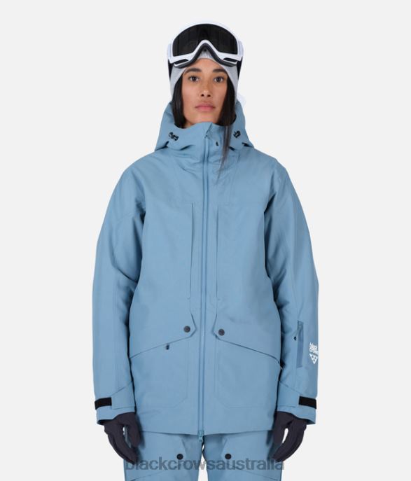 Black Crows Apparel 62HDJ230 Women Ora Body Map Jacket Stone Blue