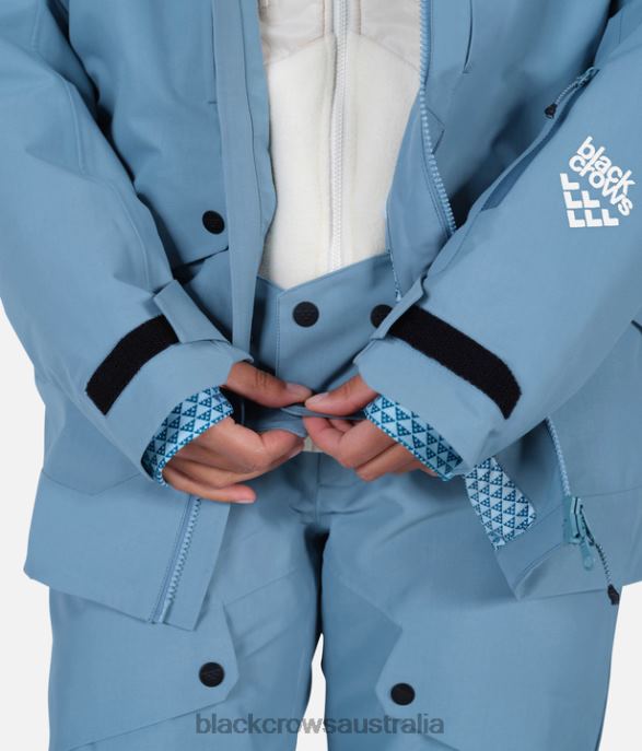 Black Crows Apparel 62HDJ230 Women Ora Body Map Jacket Stone Blue