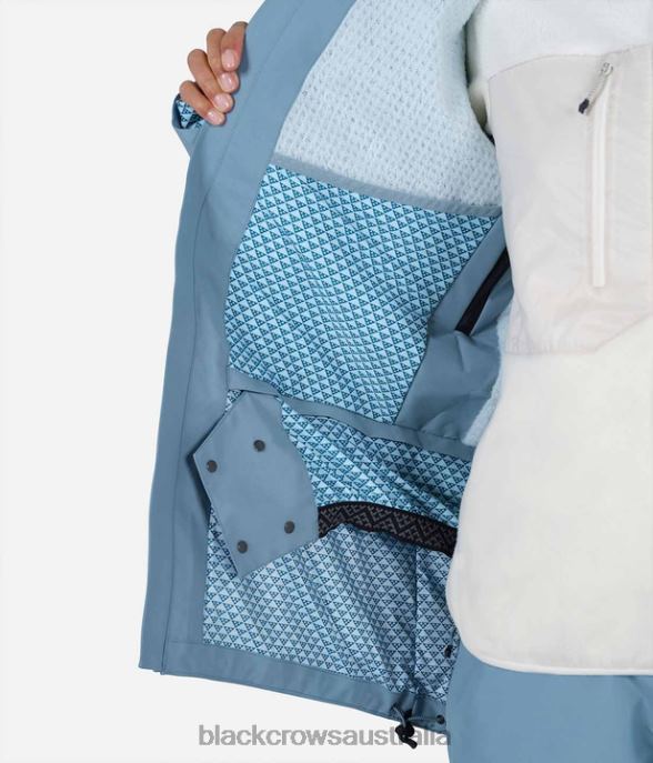 Black Crows Apparel 62HDJ230 Women Ora Body Map Jacket Stone Blue